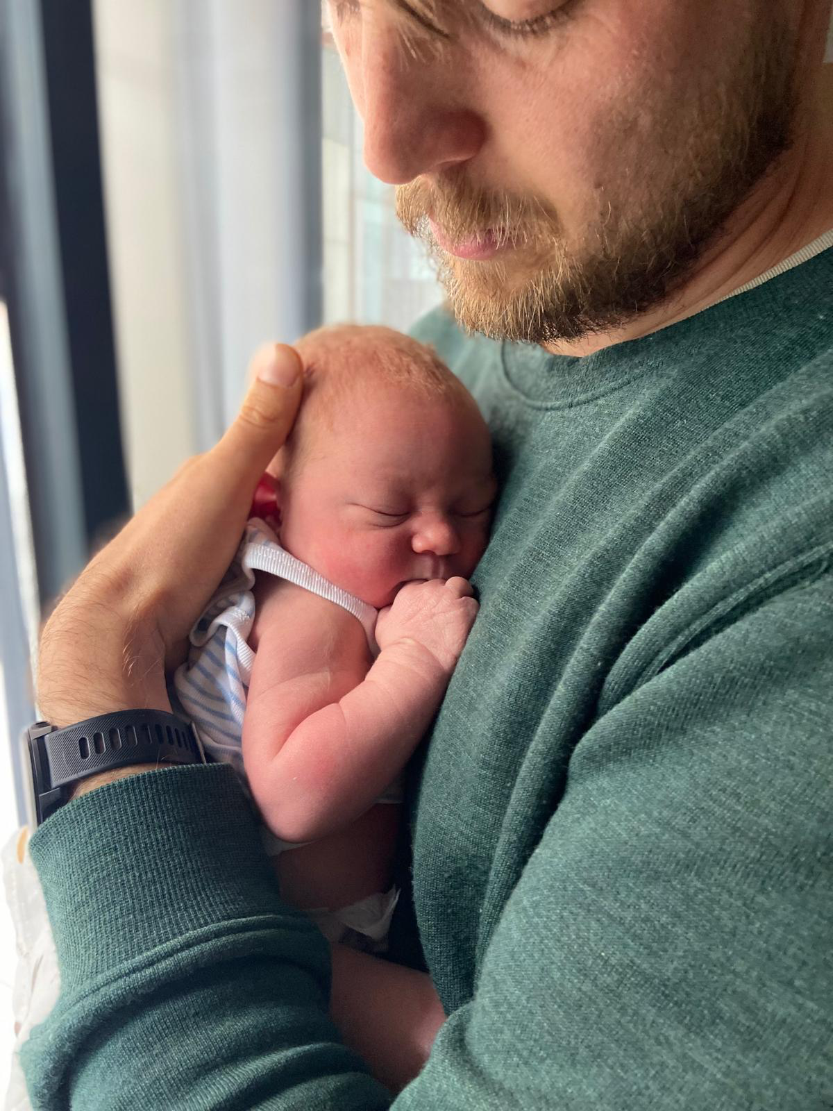 Hugo Tod with his dad